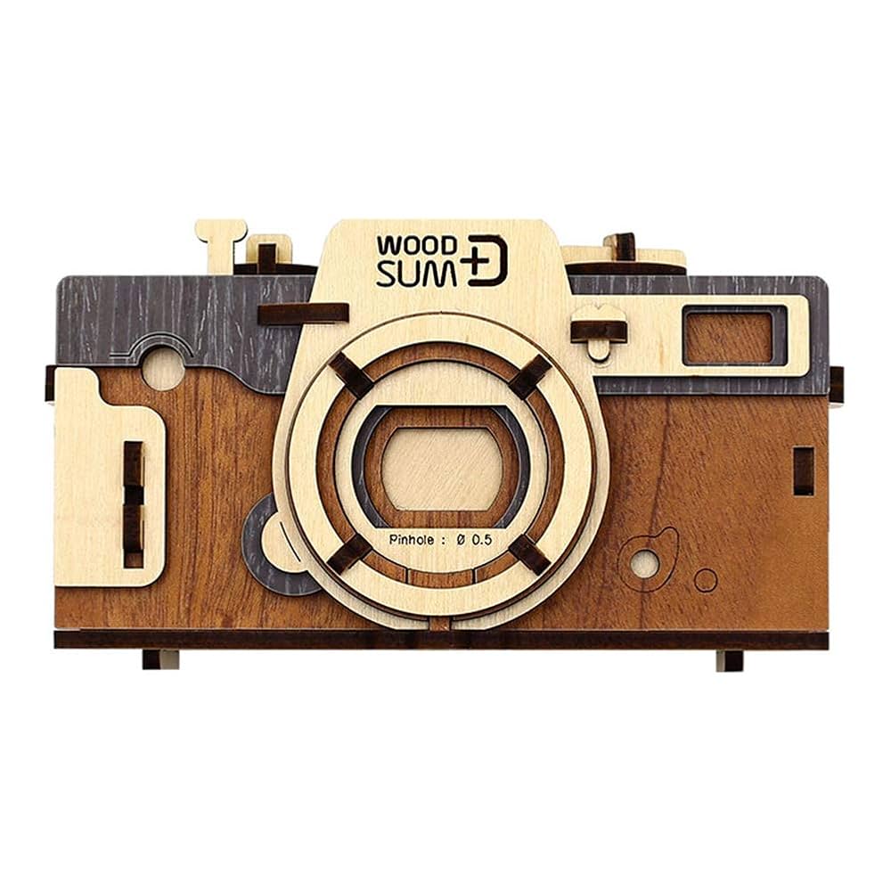 Amazon.co.jp: WOODSUM 完全機能木製3Dパズル ピンホールカメラ